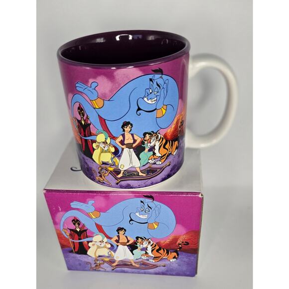 VINTAGE Disney Aladdin 12 oz Mug, Made in Japan tea cup coffee Disney Store - Picture 3 of 9